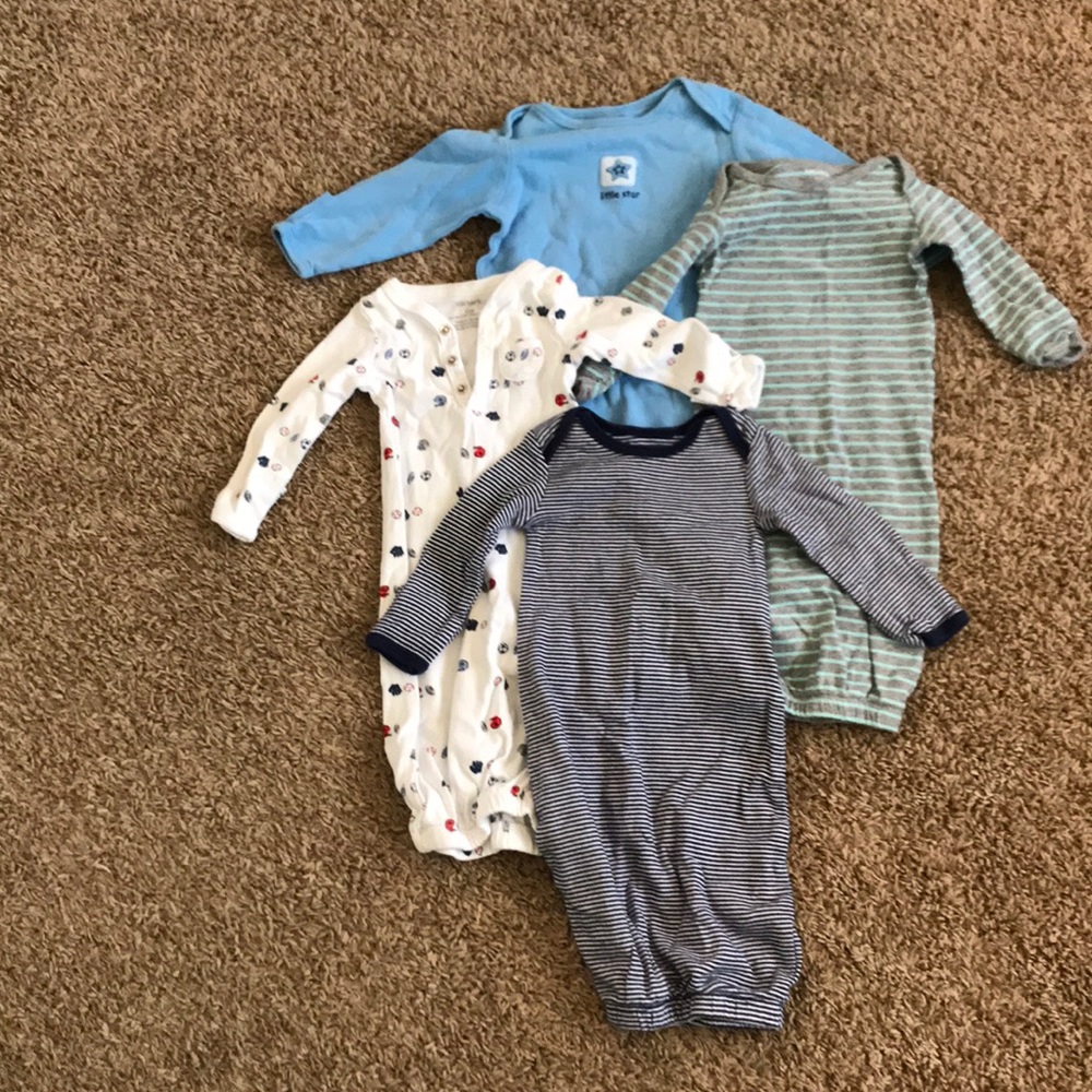 Newborn sleeping gowns